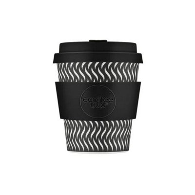 Ecoffee Cup 8Oz 240Ml Reusable Eco-Friendly 100% Plant Based Coffee Cup With Silicone Lid & SleeveSpin Foam from B&Q