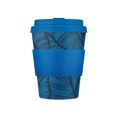 Ecoffee Cup 12Oz 350Ml Reusable Eco-Friendly 100% Plant Based Coffee Cup With Silicone Lid & SleeveDotonbori from B&Q