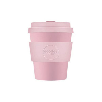 Ecoffee Cup 8Oz 240Ml Reusable Eco-Friendly 100% Plant Based Coffee Cup With Silicone Lid & SleeveLocal Fluff from B&Q