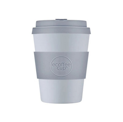 Ecoffee Cup 12Oz 350Ml Reusable Eco-Friendly 100% Plant Based Coffee Cup With Silicone Lid & SleeveGlittertind from B&Q