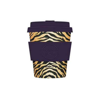 Ecoffee Cup 8Oz 240Ml Reusable Eco-Friendly 100% Plant Based Coffee Cup With Silicone Lid & SleeveColchesterfield from B&Q