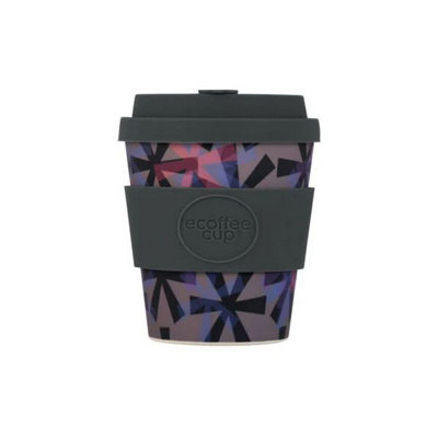 Ecoffee Cup 8Oz 240Ml Reusable Eco-Friendly 100% Plant Based Coffee Cup With Silicone Lid & SleeveDunning Kruger from B&Q