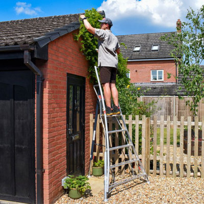 Henchman Fully Adjustable Tripod Ladder2.4M from B&Q