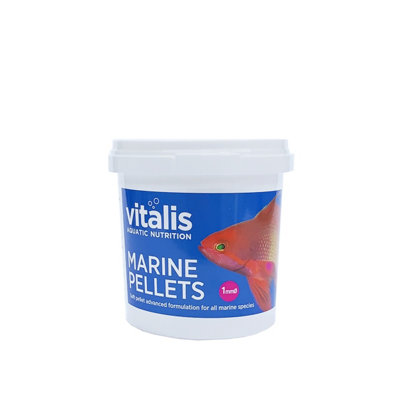 Vitalis Marine Pellets Fish Food Natural Sinking Aquarium Tank 70G from B&Q