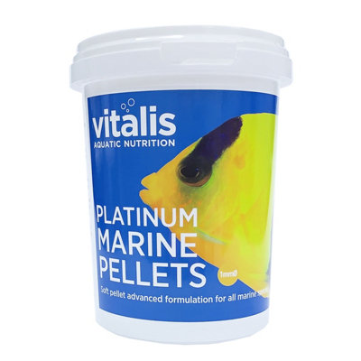 Vitalis Platinum Marine Pellets Xs 1mm Fish Food 260G from B&Q