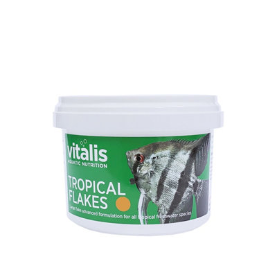 Vitalis Tropical Flakes 22GNutrient-Rich Fish Food For Optimal Health And Color Enhancement from B&Q