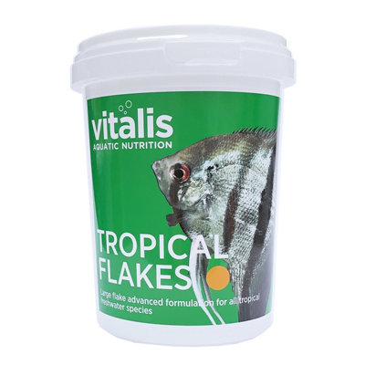 Vitalis Tropical Flakes40G Pack For Vibrant Aquarium Fish Color Enhancement from B&Q