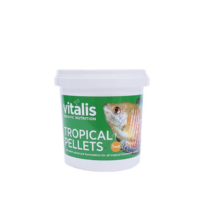 Vitalis Tropical Pellets Xs 1mm Pellet Extra Small Fish Food Aquarium Tank 70G from B&Q