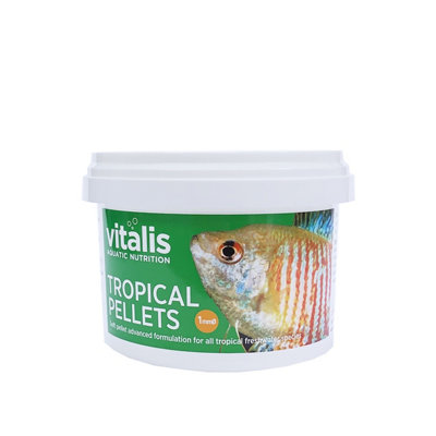 Vitalis Tropical Pellets Xs 1mm Pellet Extra Small Fish Food Aquarium Tank 140G from B&Q