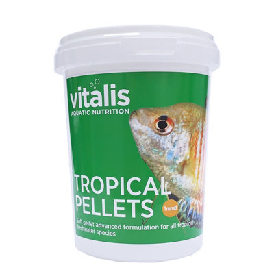 Vitalis Tropical Pellets Xs 1mm Pellet Extra Small Fish Food Aquarium Tank 260G from B&Q
