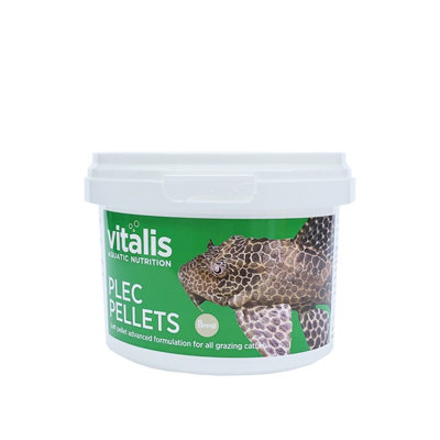 Vitalis Plec Pellets Fish Food Health Colour Vitality Tropical 8mm Aquarium 160G from B&Q