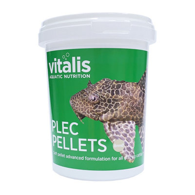 Vitalis Plec Pellets Fish Food Health Colour Vitality Tropical 8mm Aquarium 300G from B&Q