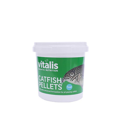 Vitalis Catfish Pellets Xs 1mm Pellet Extra-Small Food Bottom Feeder Tropical 70G from B&Q