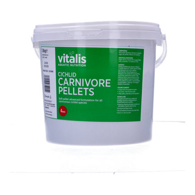 Vitalis Cichlid Carnivore Pellets (4mm) 1.8Kg from B&Q