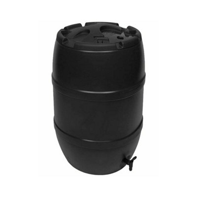 Strata 120L Black Water Butt Barrel With Tap & Child-Safe LidRainwater Collection Tank