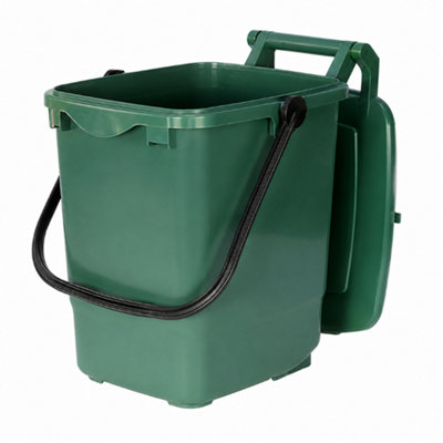 B&Q -  23 L Green Kerbside Recycling CaddyKitchen & Household Waste BinIncludes A Pack Of 25 Bin Liners
