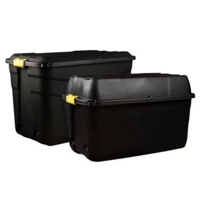 Original Organics Set Of 2 Heavy Duty Plastic Storage Boxes With Wheels190L And 175L from B&Q