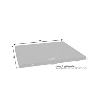 Scruffs Expedition Crate MattressStorm Grey from B&Q