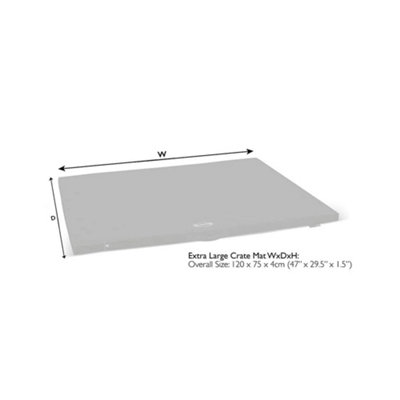 Scruffs Expedition Crate MattressStorm Grey from B&Q