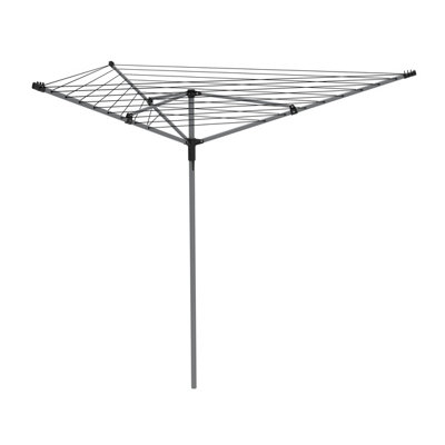 Betterdri Grey Steel 3 Arm Garden Rotary Airer40M from B&Q