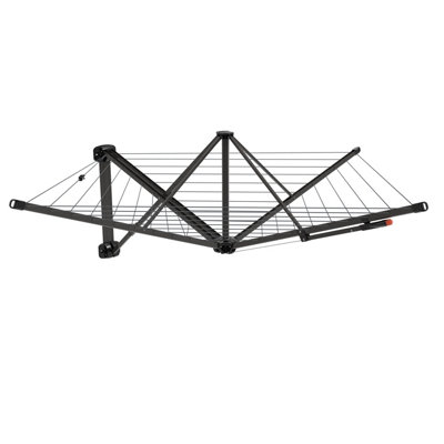 B&Q -  Brown Wall-Mounted Laundry Airer28M