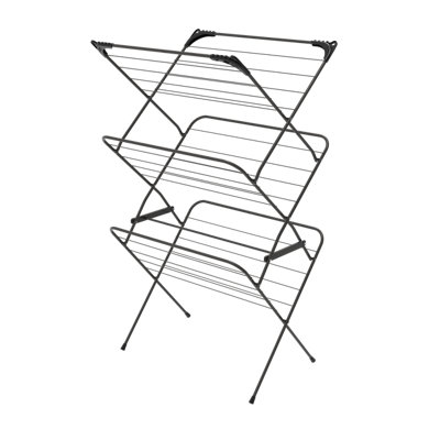 Betterdri Easy-Lift Grey 3 Tier Foldable Laundry Airer21M from B&Q