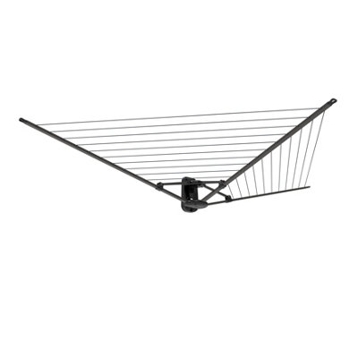 B&Q -  Black Wall-Mounted Laundry Airer19M
