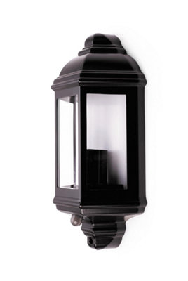 Hispec Outdoor Half Lantern Wall Light With Pir Sensor from B&Q