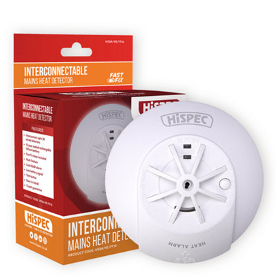 Hi-Spec Hssa/He/Ff10 Mains Power Interconnectable Fast Fix Heat Detector + 10Yr Rech Battery Backup 5060144134981 - Image 6