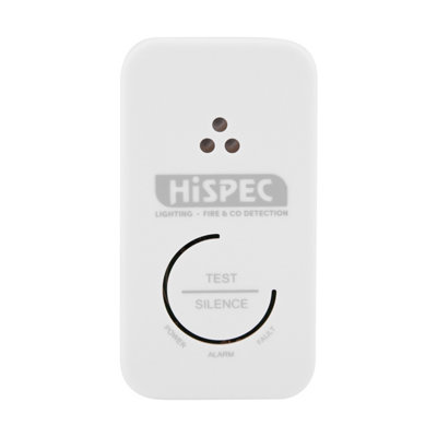 Hispec 10 Year Long Life Battery Radio Interlink Carbon Monoxide Alarm