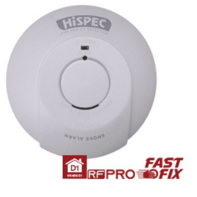B&Q -  Mains Rf Smoke Alarm With 10-Year Lithium Battery.