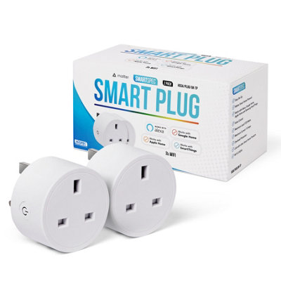 HiSpec Smartspec Smart Plug Uk 2 Pack  Works With Alexa, Google Home, Apple Home.  Ack Matter.