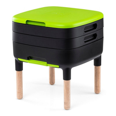 Eco-Friendly Maze Worm Farm With Stylish Wooden Legs For Composting from B&Q
