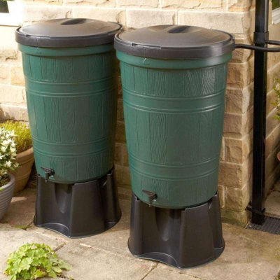 Cloudburst 200 Litre Water Butt Kit Double Kit from B&Q