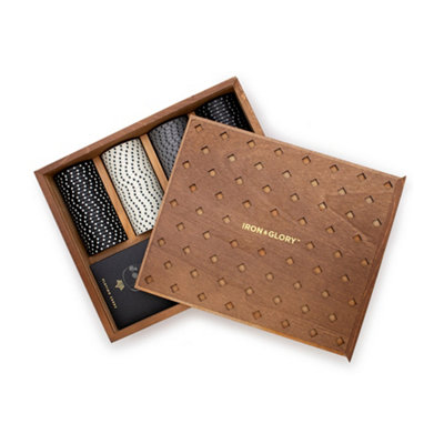 Iron & Glory Dead Man's Hand Premium Poker Set Deluxe Wooden Box Cards Game - Image 8