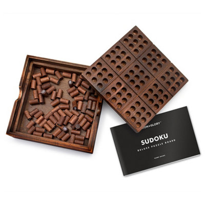 B&Q -  Iron And Glory Wooden Sudoku Set