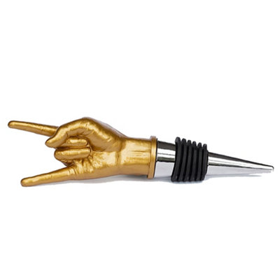 Suck UK Rock On Bottle Stopper - Gold - Zinc Alloy - Image 4