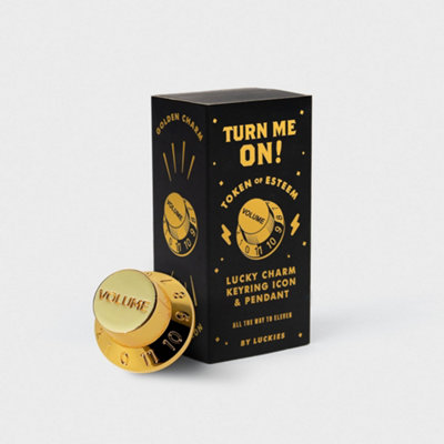Suck Uk Unisex Gold Turn Me On Lucky Charm - Guitar Knob Gift - Image 2