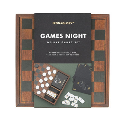 Suck UK Iron & Glory Wooden Games Night from B&Q