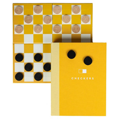 Suck Uk Checkers In A Book Shape Board Games from B&Q
