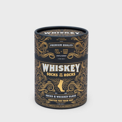 Suck Uk Whiskey Glass & Socks SetMulticloured from B&Q