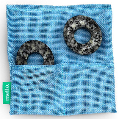 B&Q -  Mello Stone Eye Masks With Fabric Carry Pouch