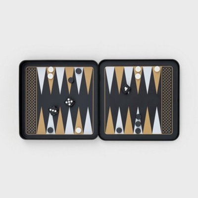 B&Q -  Iron & Glory Magnetic Travel Game On Backgammon
