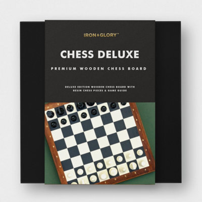 B&Q -  Iron & Glory Wooden Chess Set