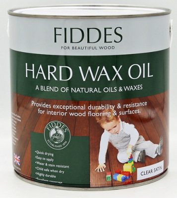 Fiddes Clear Satin Hard Wax Oil-2.5 L - Image 5