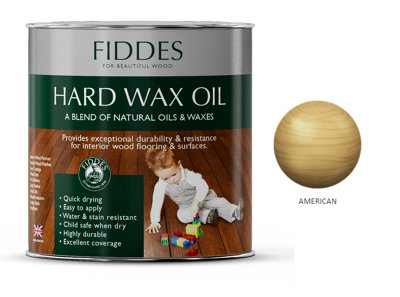 B&Q -  Hard Wax Oil Satin American 2.5L