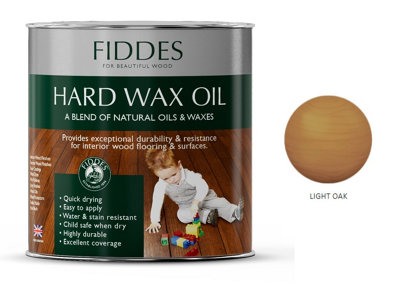 Fiddes Hard Wax Oil Satin Light Oak 2.5L from B&Q