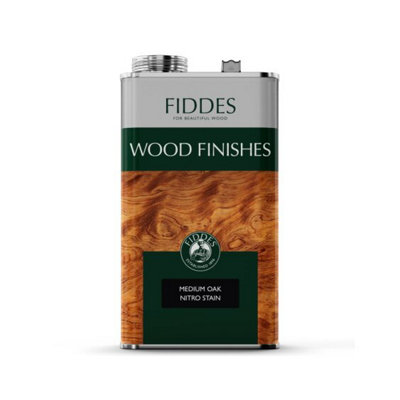 Fiddes Grain - Nitro Floor Stain - 5 Litre - Oak Medium
