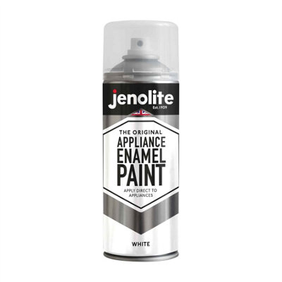 Jenolite Appliance Enamel PaintWhite400Ml from B&Q