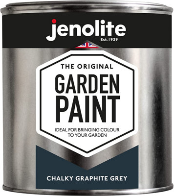 Jenolite Multi-Surface Garden Furniture PaintChalky Graphite Grey1L from B&Q